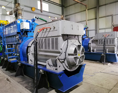 丰都甘泰沼气发电项目配乐投平台2台850KW/10.5KV6极高压发电机