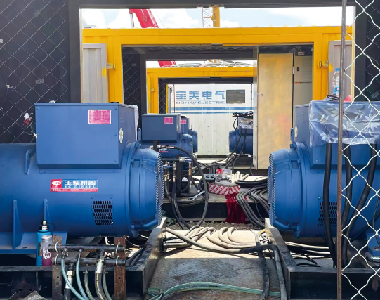 大庆油田燃气项目（5台乐投平台发电机500KW660V)