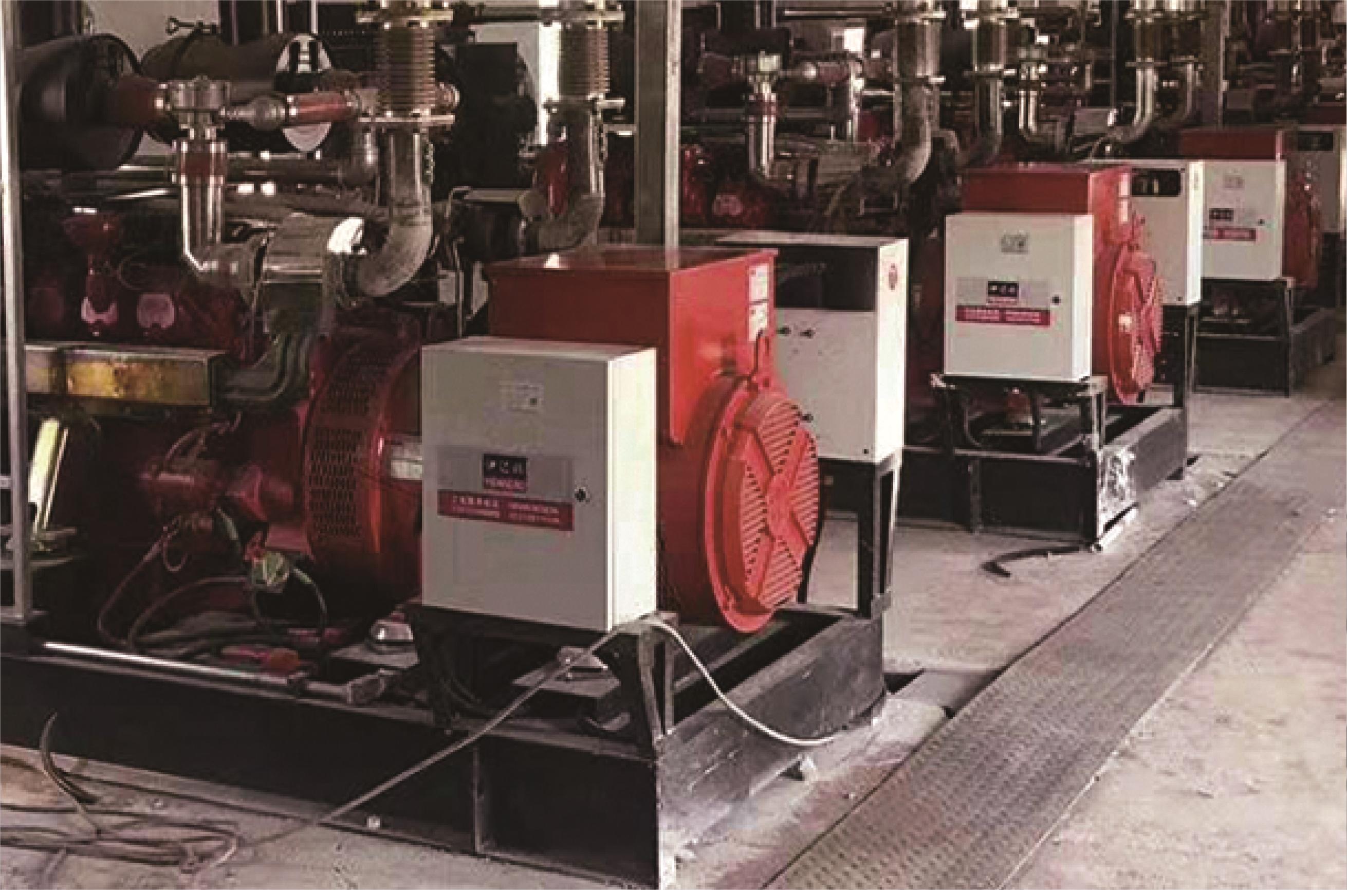 陕北中石化天然气发电站项目（斗山配乐投平台10台200KW）